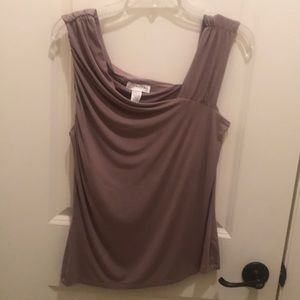 NWOT Asymmetrical Tank top in Size Large